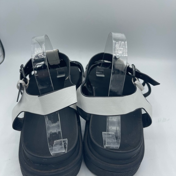 Lane Bryant Dream Cloud Gladiator Sandals Size 11.5 Wide White 90’s Chunky Y2K - Picture 3 of 5